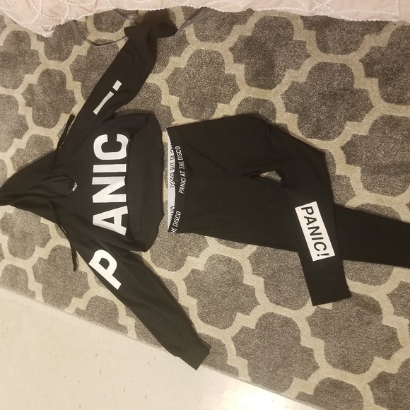 panic at the disco crop hoodie